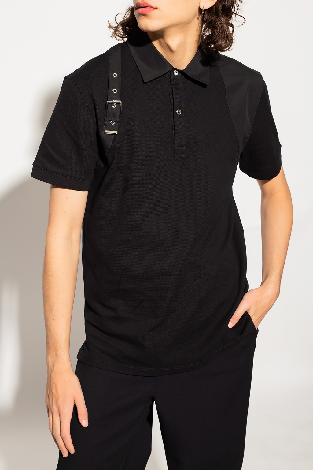 Alexander McQueen Polo shirt with strap