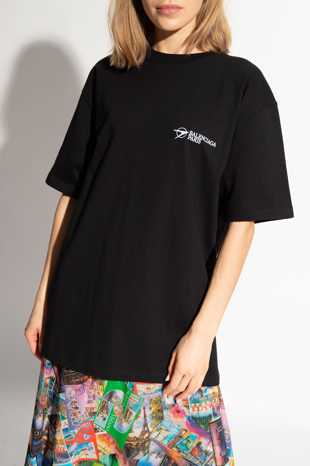 balenciaga logo top womens