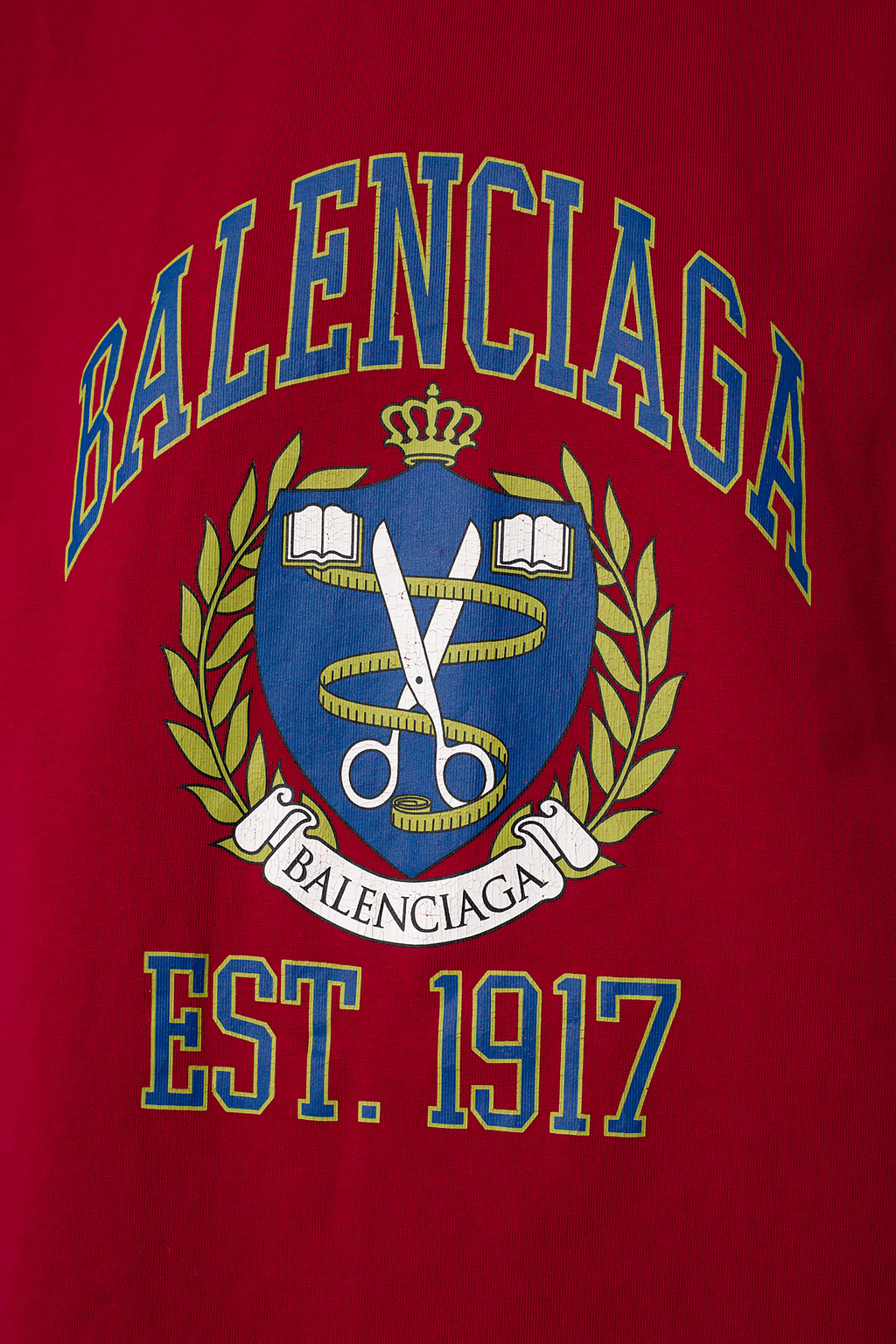 Balenciaga T-shirt button-placket with logo