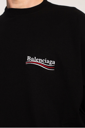 Balenciaga Logo-embroidered T-shirt