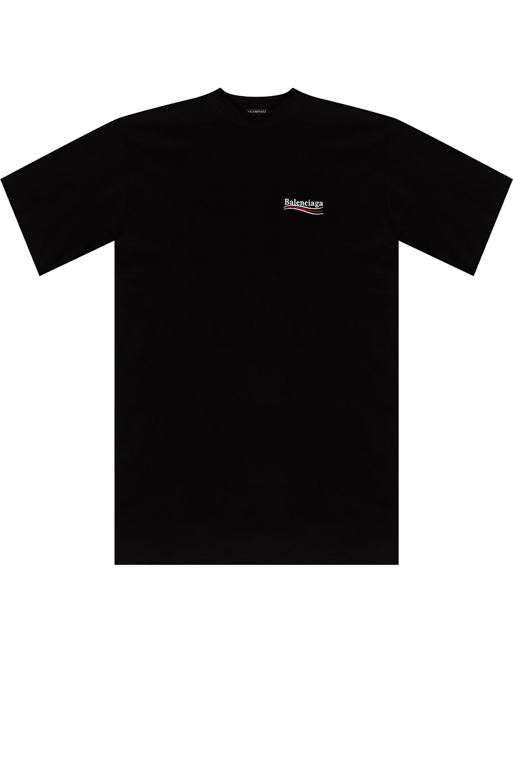 Balenciaga Black Cotton Campaign Logo Crew Neck T Shirt M Balenciaga