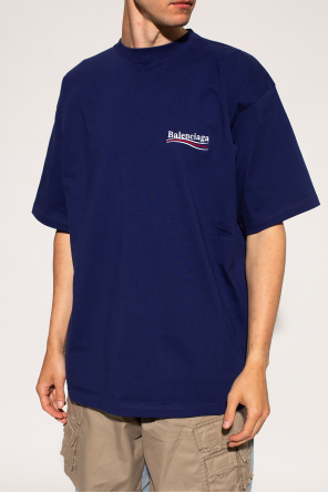 Balenciaga Logo-embroidered T-shirt