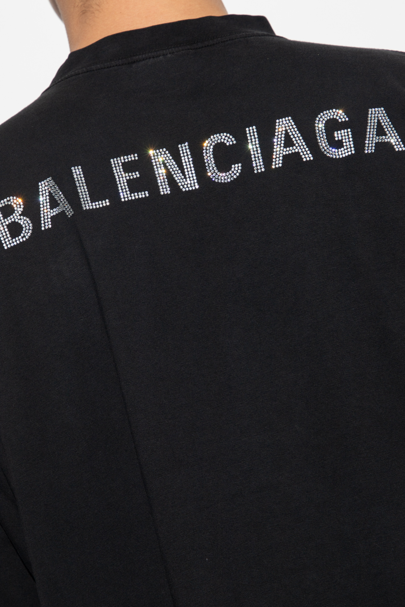 Balenciaga ASOS Dark Future Blågrøn T-shirt med logo-rumprint Del af sæt