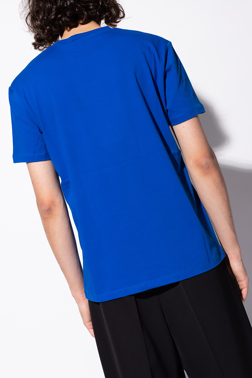 royal blue alexander mcqueen shirt