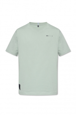 embroidered panelled T-shirt