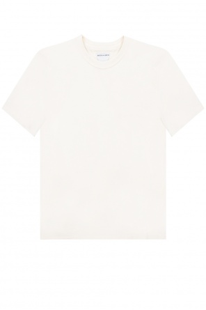 bottega veneta white short-sleeve dress