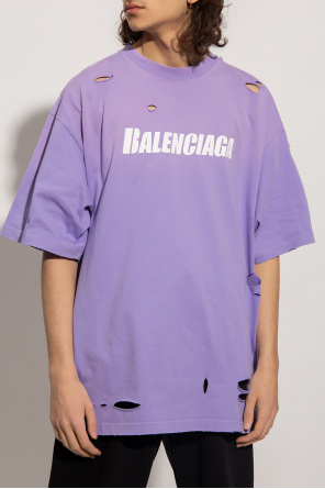 Balenciaga Columbia Hike On Sort T-shirt