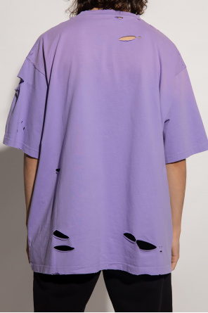 Balenciaga New Look funnel neck sweatshirt ckenprint with New York print in navy
