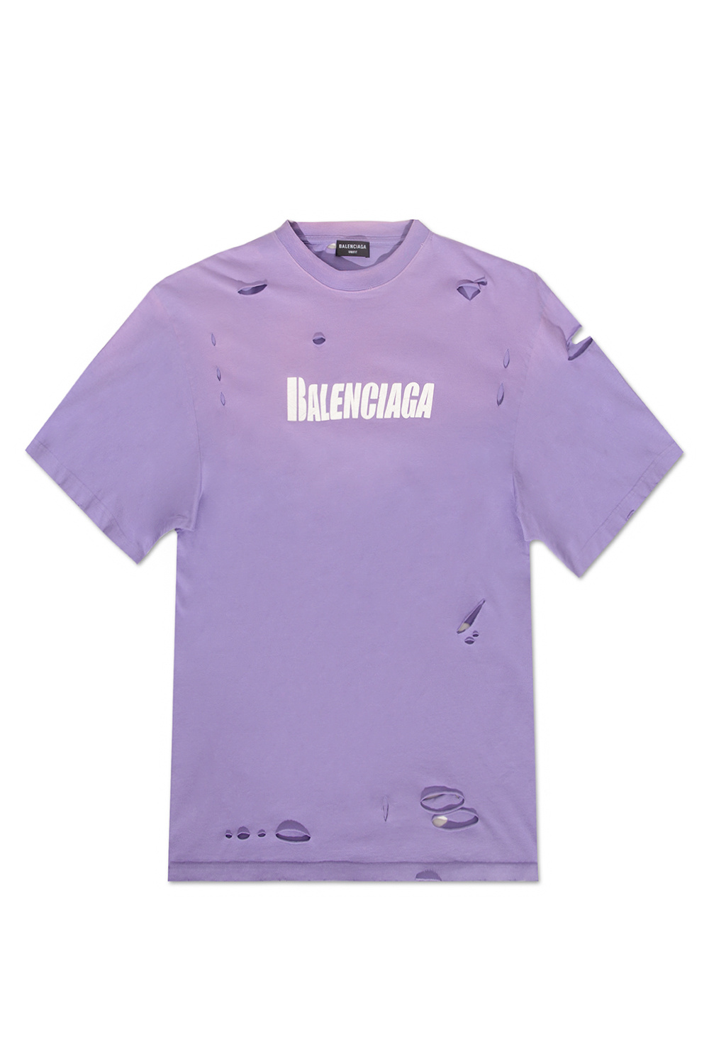 Balenciaga T-shirt Fleece with faded effect