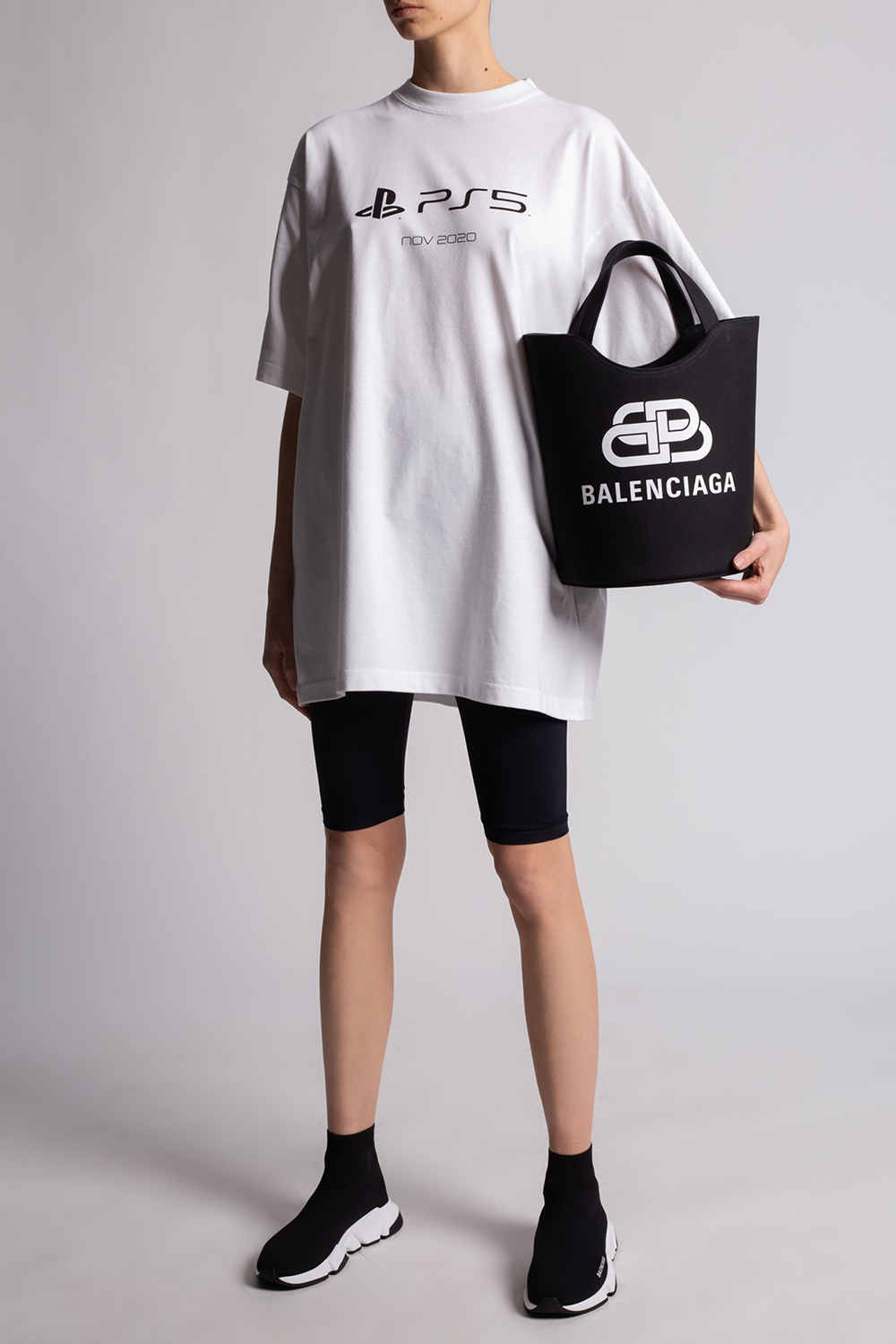 Textile upper with leather cap toe and heel  InteragencyboardShops Norway   Balenciaga x PS5 Balenciaga