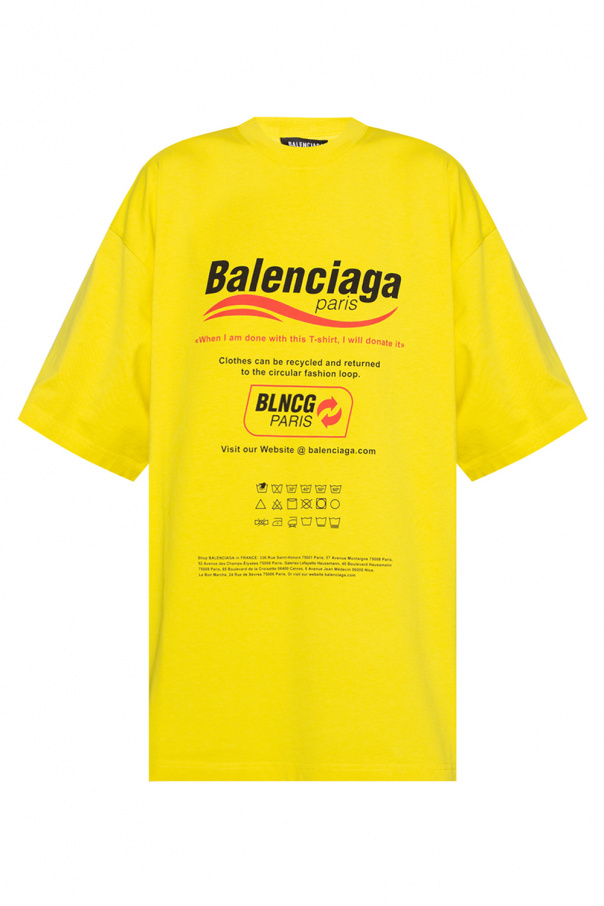 Balenciaga Oversize T-shirt with logo | Women's Clothing | Vitkac
