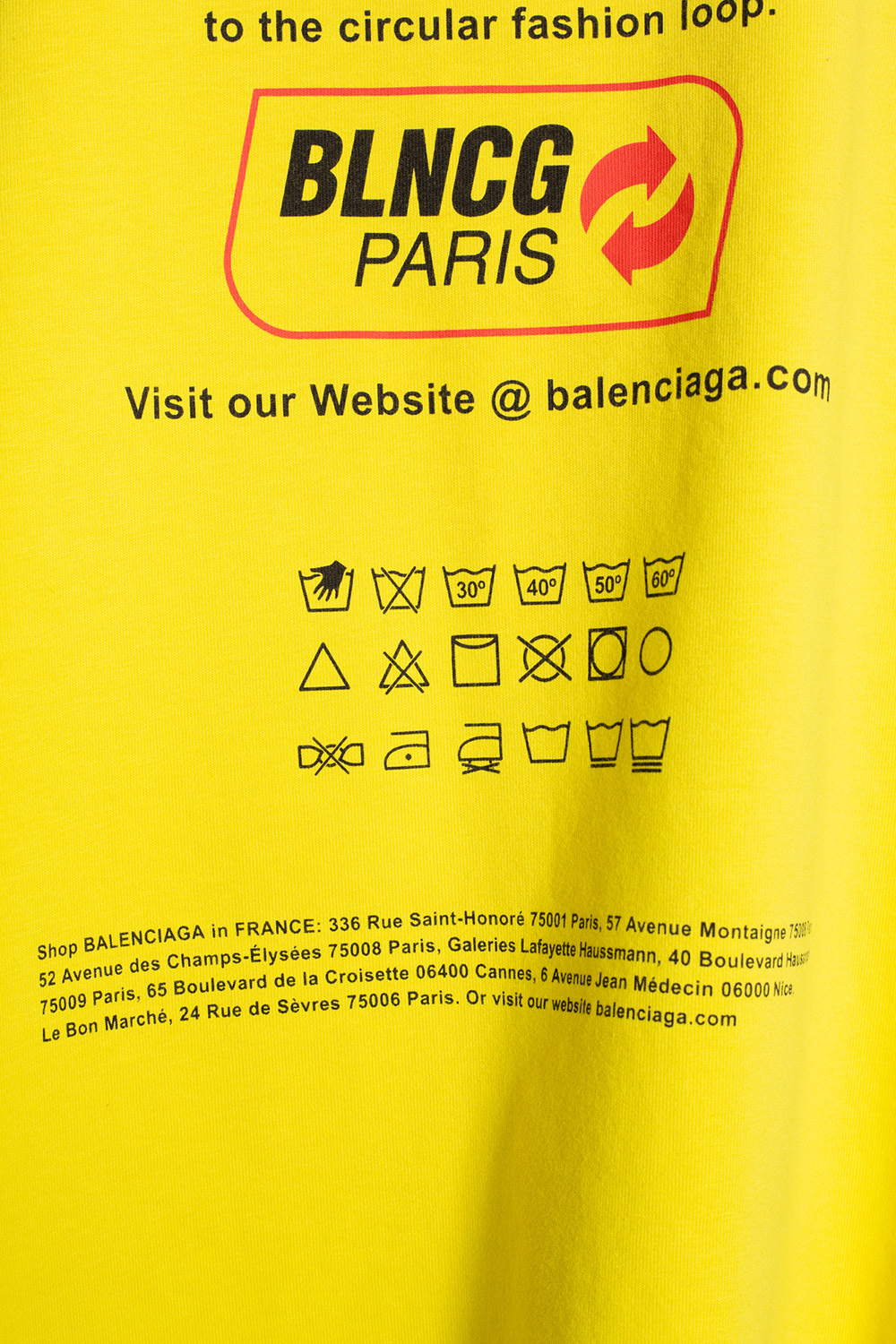 Balenciaga Overcapucho T-shirt with logo