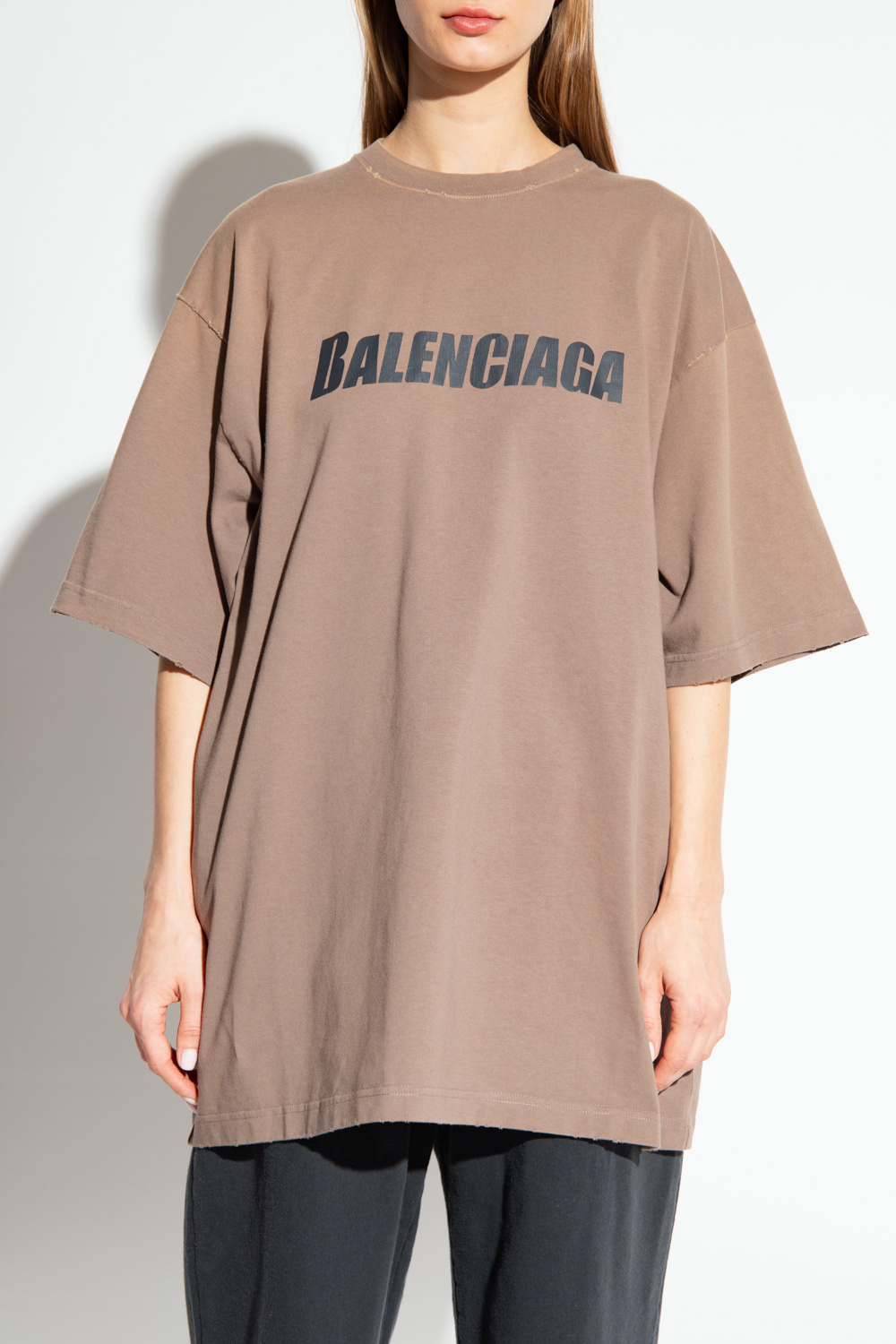 Balenciaga sweatshirt polka with logo a cold wallpullover black