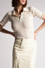 Bottega Veneta cream Wool polo shirt