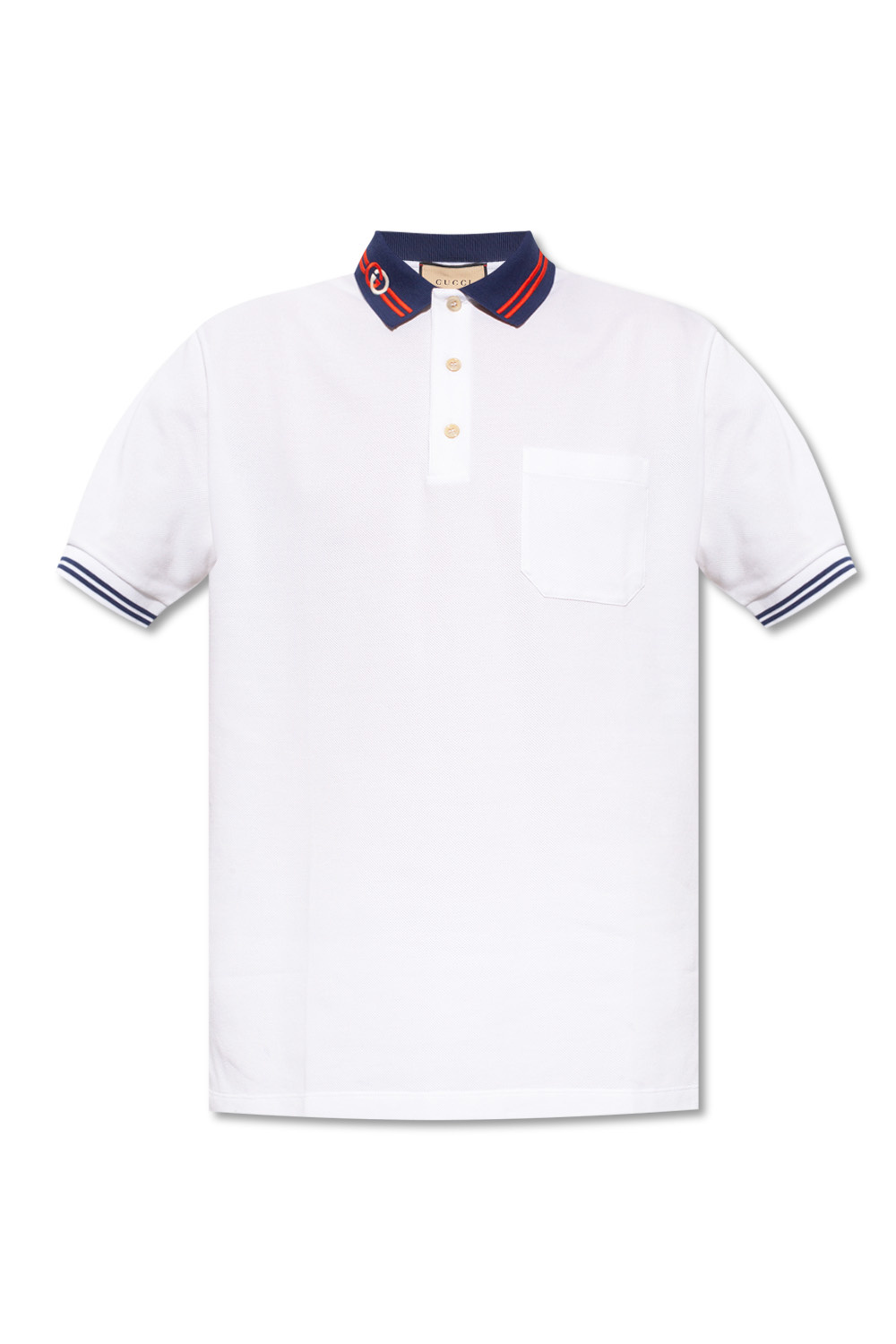 Gucci Basic Short Sleeve Polo Shirt navy