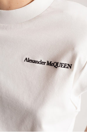 Alexander McQueen Top bez rękawów z logo