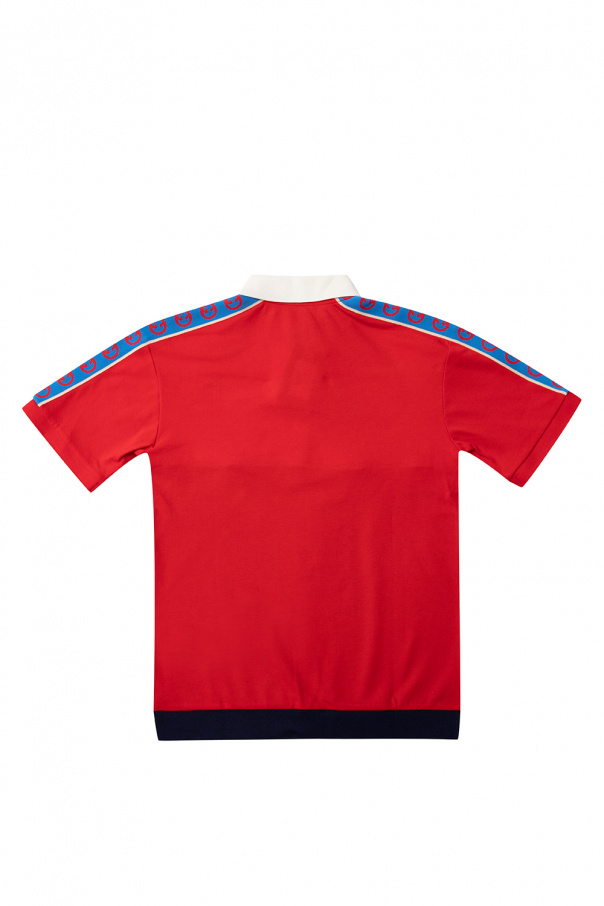 Gucci Kids cotton-cashmere polo shirt