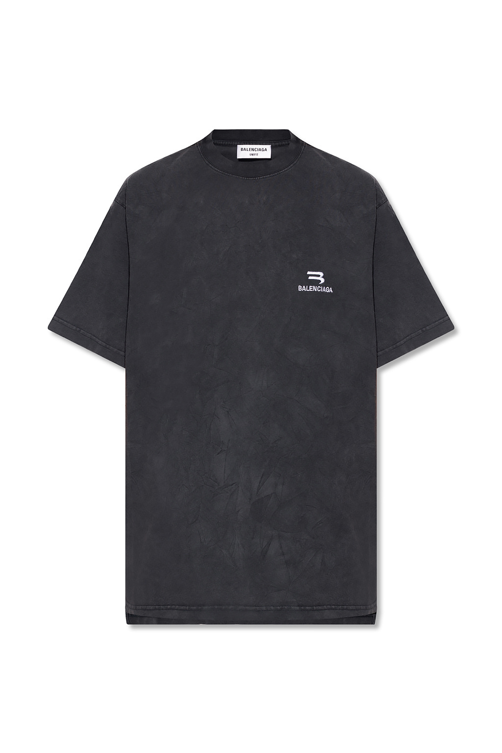 Balenciaga Joli effet car t tasca shirt gris et tissu blanc type chemise en bas du t tasca shirt