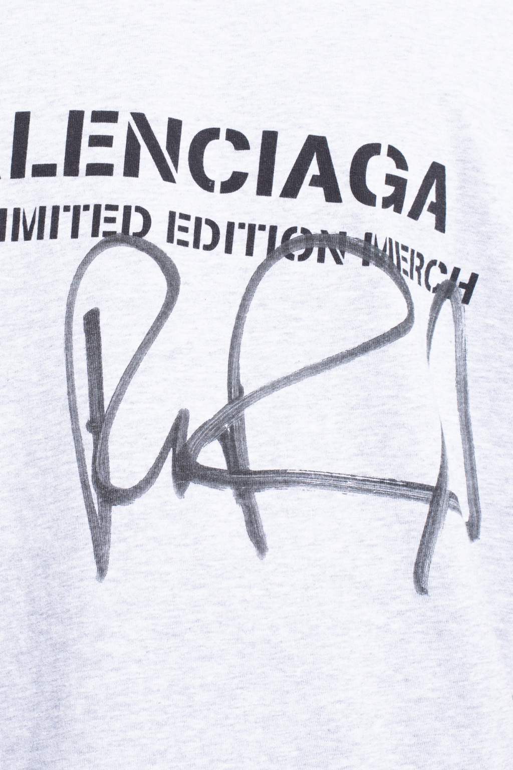 Balenciaga signature logo print cotton shirt