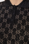 Gucci BLACK Polo shirt with lurex yarn