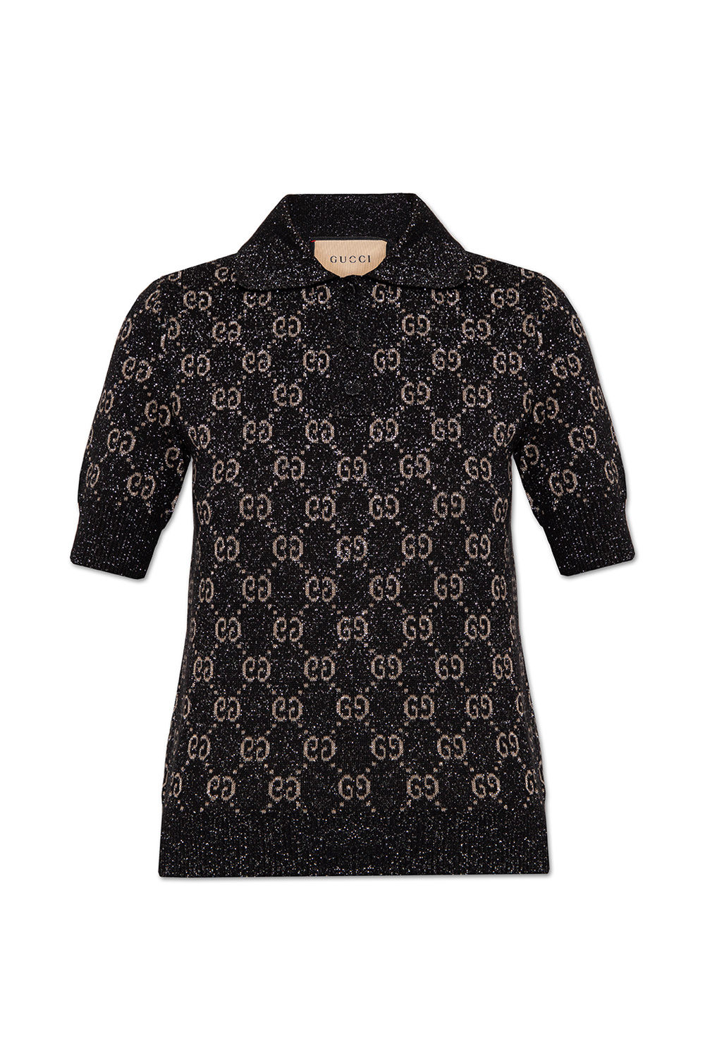 Gucci Polo shirt with lurex yarn