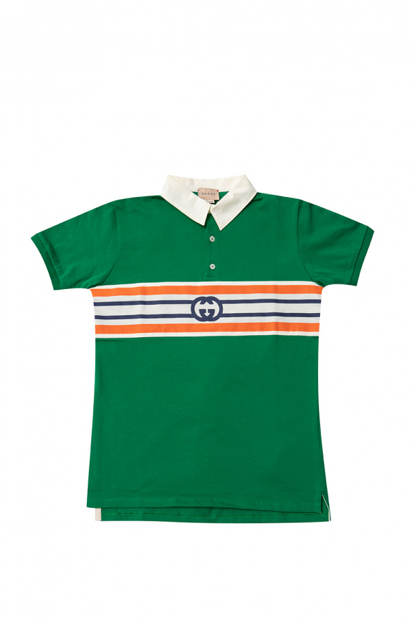 Gucci Kids Vapor polo shirt with logo