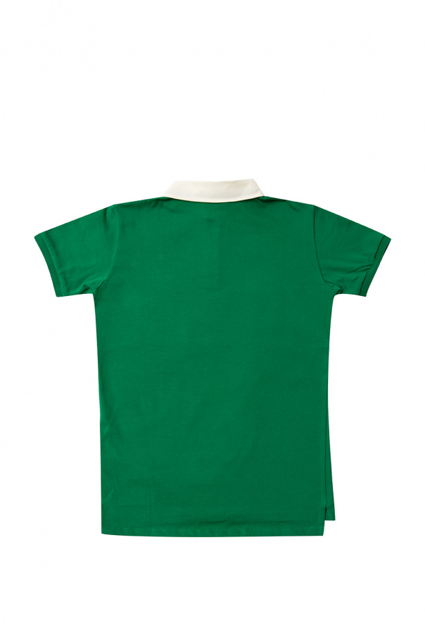 Gucci Kids Polo Ralph Lauren fine-knit high-neck jumper