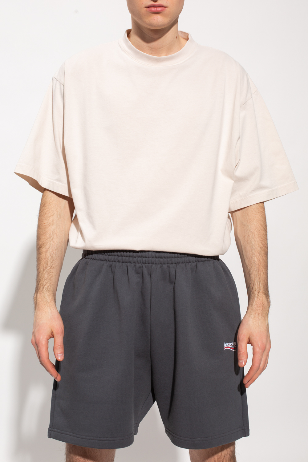 Balenciaga short sleeved longline T-shirt