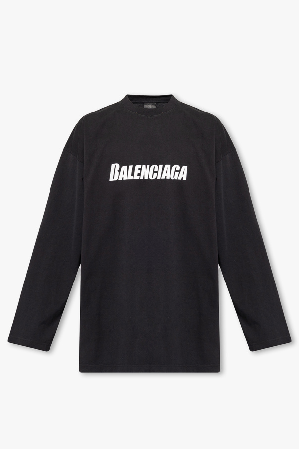 Balenciaga MSGM panelled faux-leather shirt
