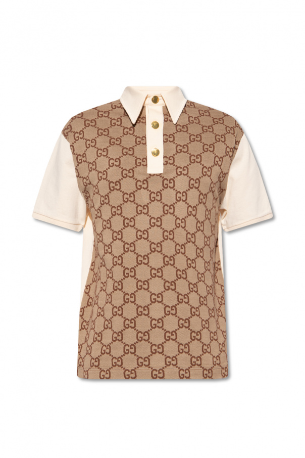 Gucci polo Happy shirt with monogram