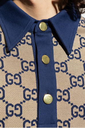 Gucci Polo Bear-motif cotton hoodie