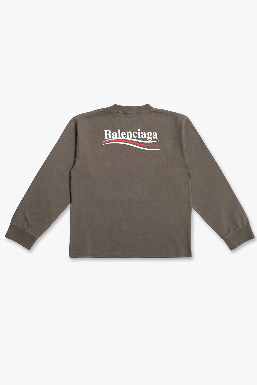 Balenciaga Kids grey cotton paris hoodie