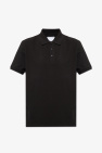 mix-print short sleeved polo shirt