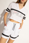 Fila WHITE Cropped T-shirt with logo