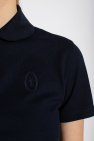 Saint Laurent NAVY BLUE Cropped polo shirt