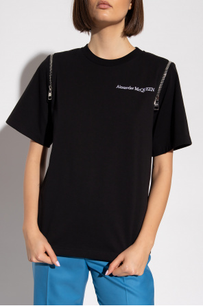 Alexander McQueen T-shirt with zips
