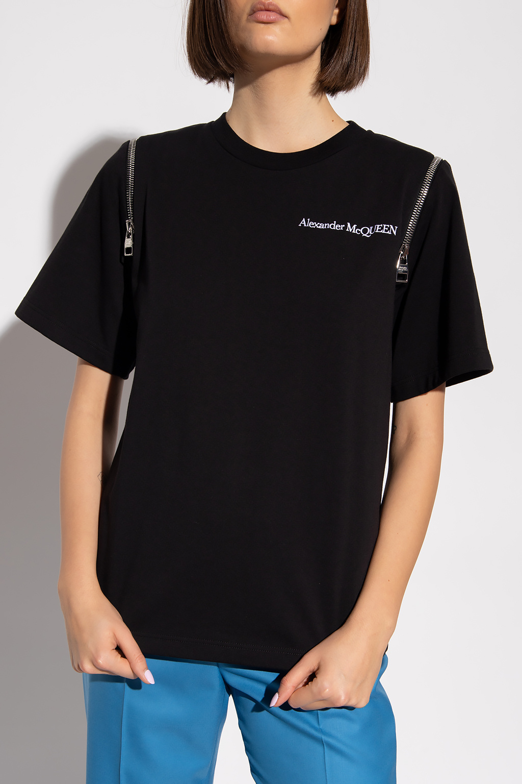 Alexander McQueen T-shirt with Zip