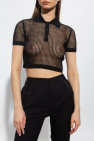 Saint Laurent Transparent crop top