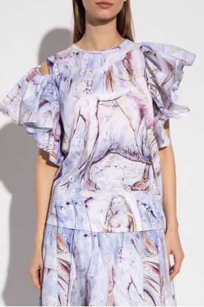 Alexander McQueen Top with decorative sleeves