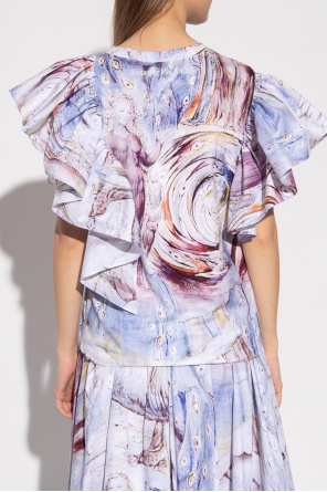 Alexander McQueen Top with decorative sleeves