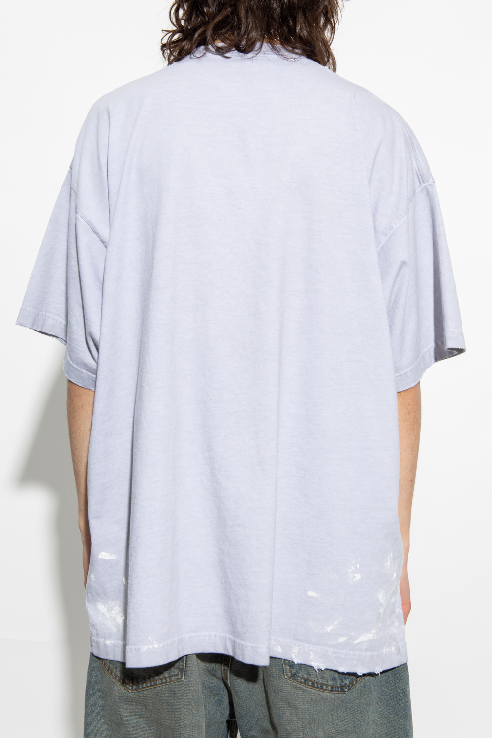 Balenciaga Printed Sleeveless Crew Neck T-Shirt