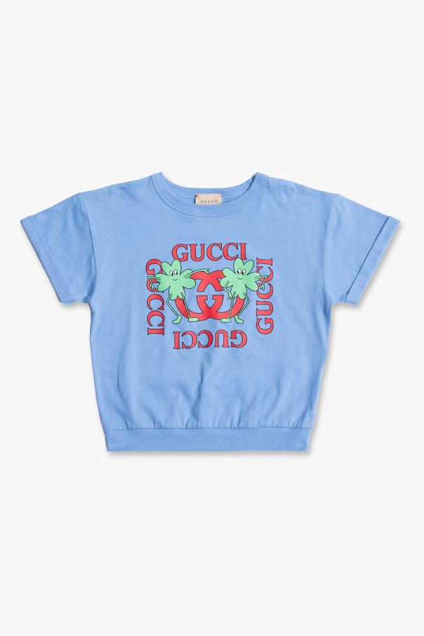 gucci G-buckle Kids Printed T-shirt