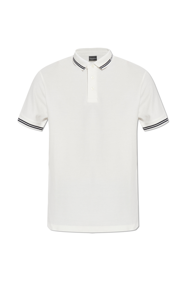 Emporio Armani Bawełniane polo z logo