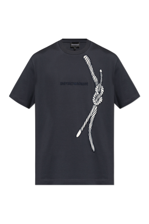 T-shirt z kolekcji `sustainability` od Emporio Armani