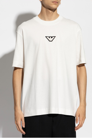 Emporio armani logo-patch T-shirt from the Sustainability collection