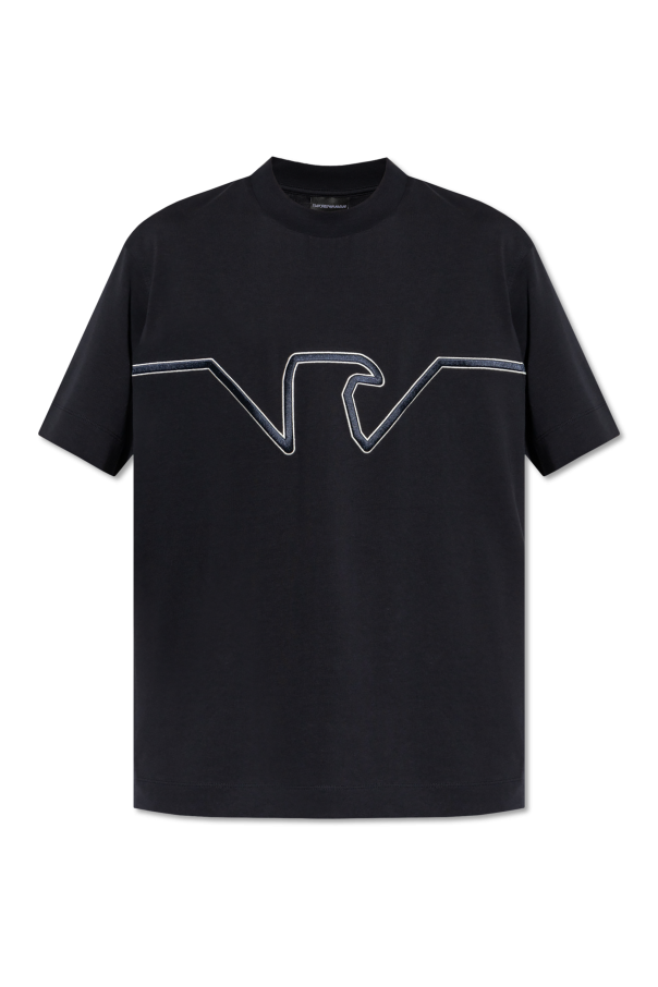 Emporio Armani T-shirt z wyszytym logo