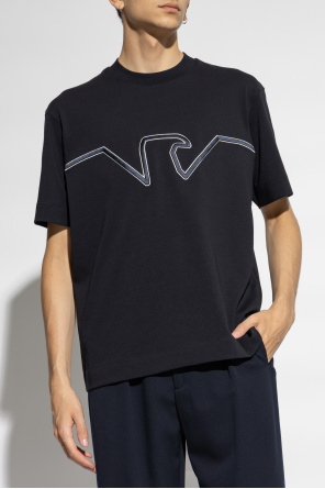 Emporio Armani T-shirt z wyszytym logo