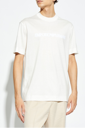 Emporio Armani T-shirt with velvet finish logo