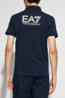 EA7 Emporio Armani NAVY BLUE Cotton polo shirt with printed logo