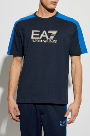 EA7 Emporio Armani T-shirt z wyszytym logo